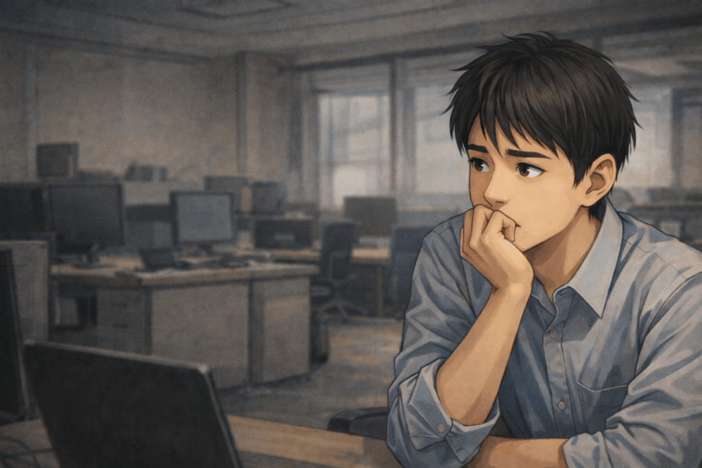 職場で対応に悩む会社員のイメージ